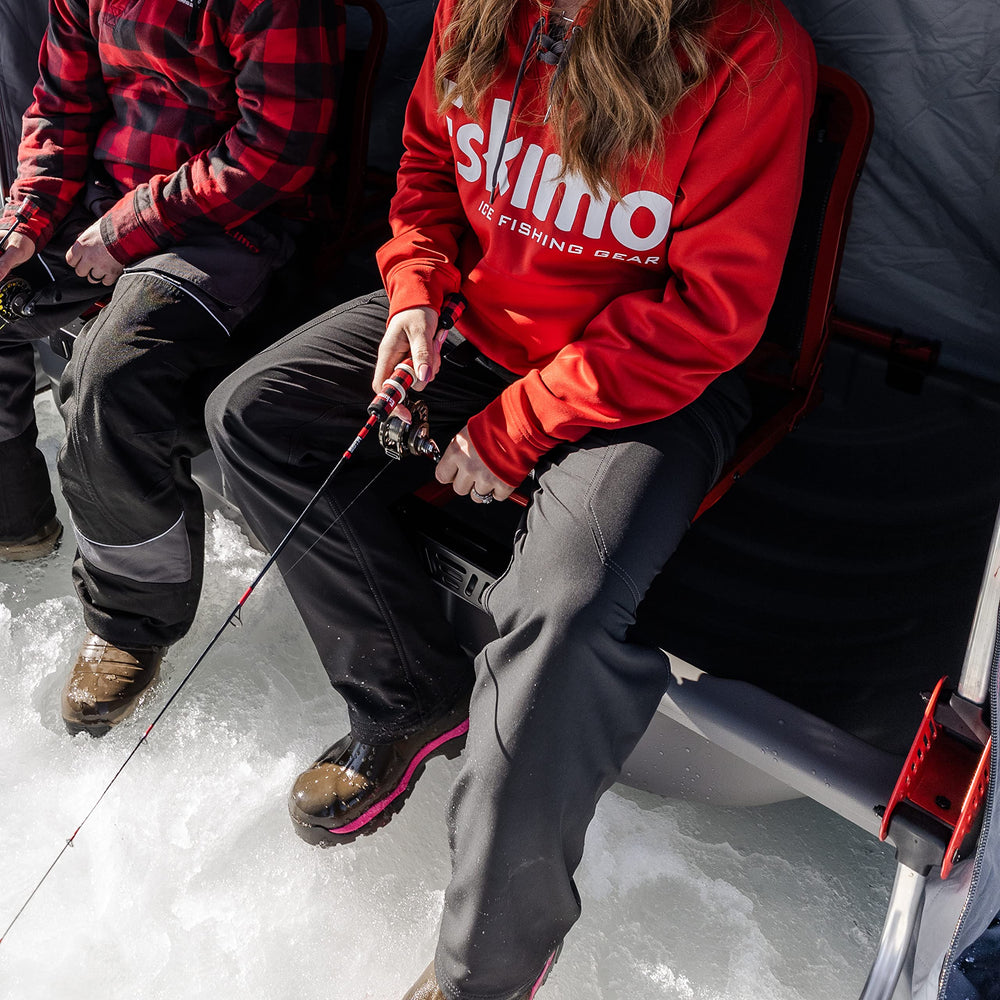 Eskimo North Shore pant YKK zipper detail for durability and smooth operation.