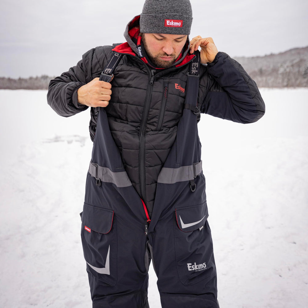 Eskimo Superior Bibs feature adjustable fit for secure mobility.