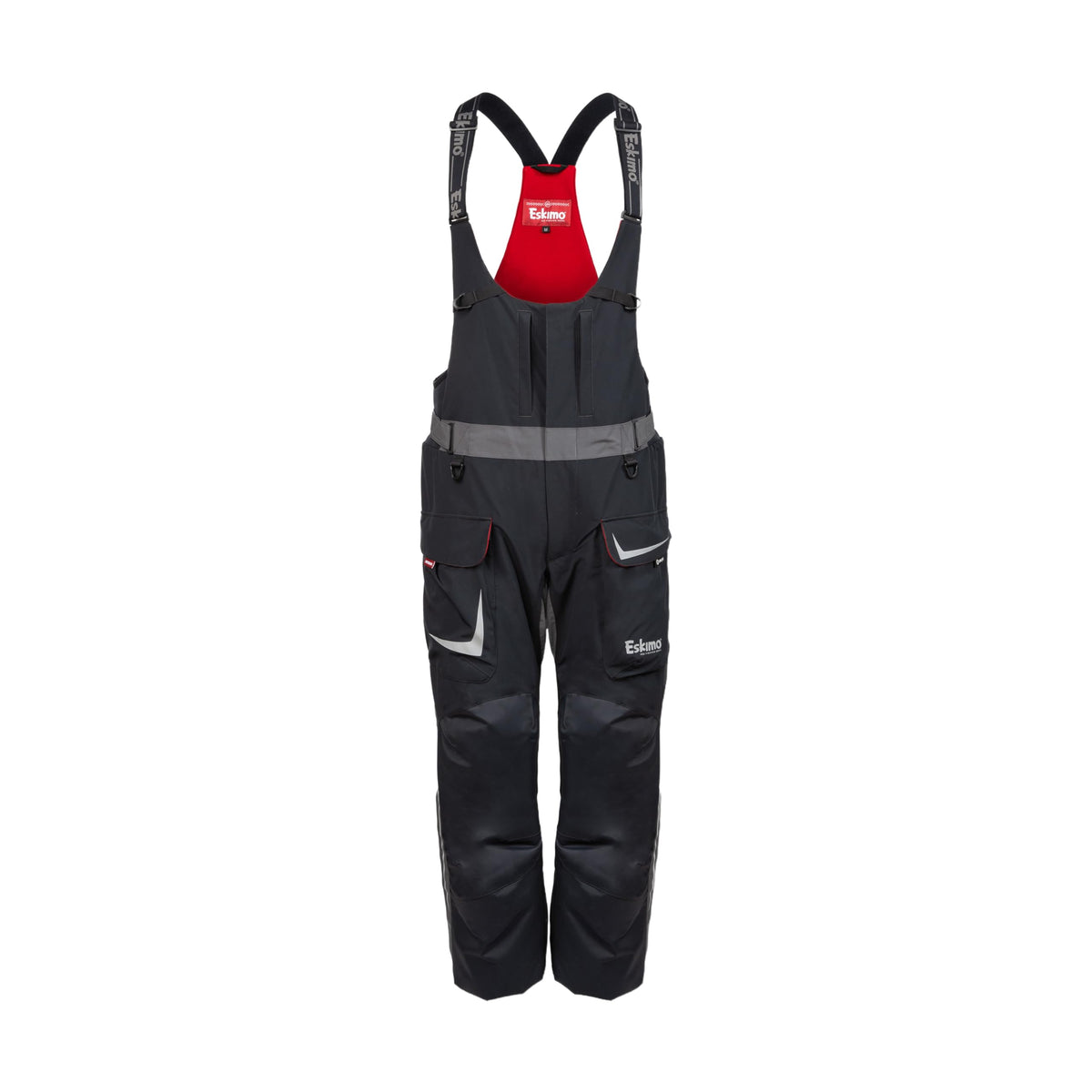 Eskimo Superior Bibs with Uplyft flotation for dry, flexible ice fishing comfort.