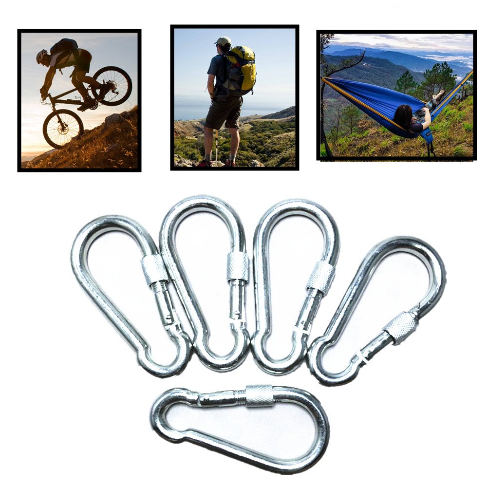 ESKONI backpack attachment carabiner provides reliable gear security on trips.