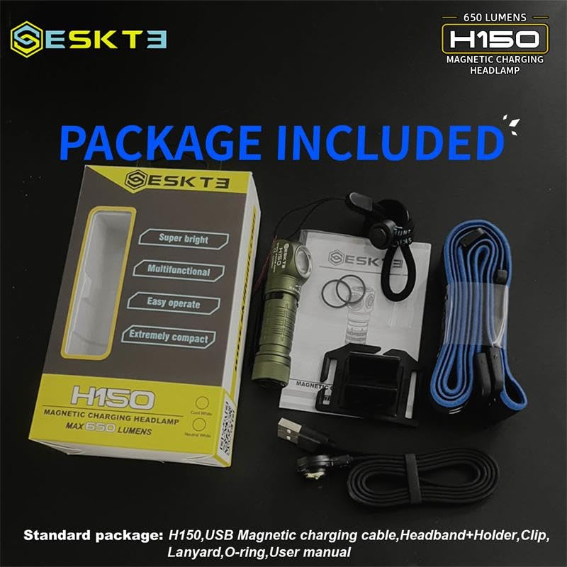 ESKTE H150 keeps hands free for biking, driving, and repairs.