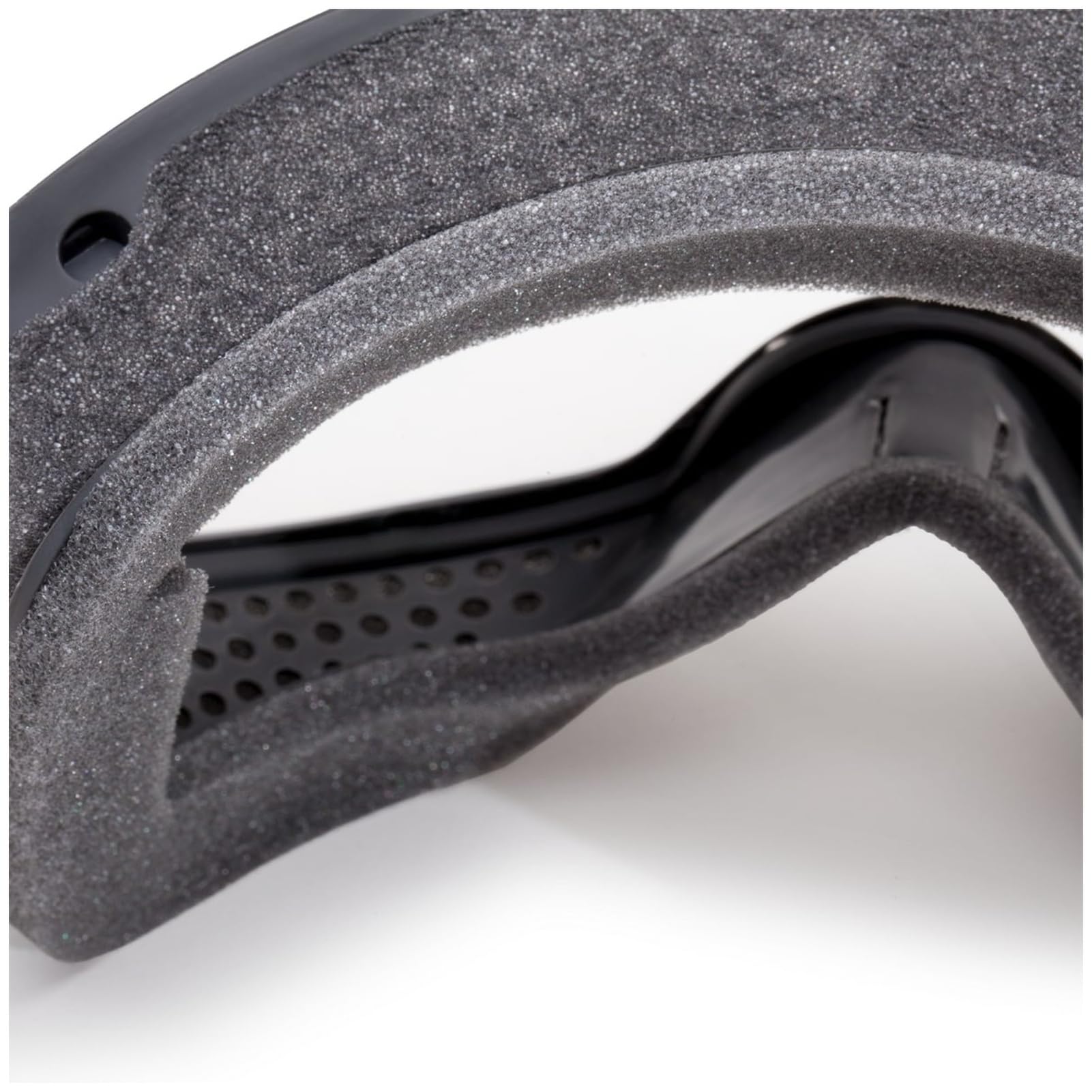ESS Flight Deck Goggle nose-pads adjustment showcases customizable fit for comfort.