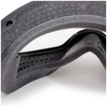 ESS Flight Deck Goggle nose-pads adjustment showcases customizable fit for comfort.