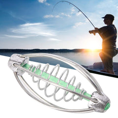 Estink bait cage holder for rod keeps bait secure during casting