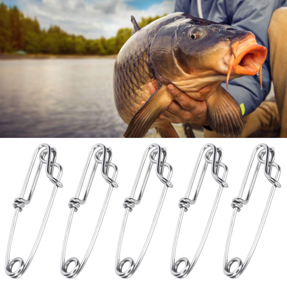 Estink tuna clip in stainless steel for durable high-tension fishing tasks.