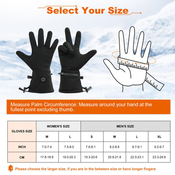 Estjutaee heated glove liner 2200mAh battery pack provides long-lasting heat