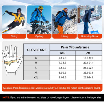 Estjutaee heated gloves velvet lining adds soft comfort during extended wear.