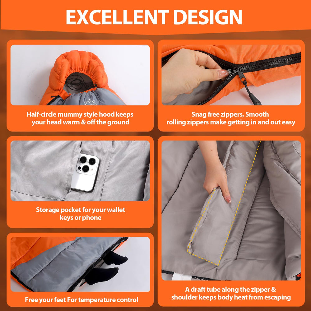 ETGLCOZY sleeping bag compression sack keeps packing compact and portable