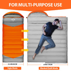 ETGLCOZY sleeping bag interior soft lining promises cozy nights outdoors