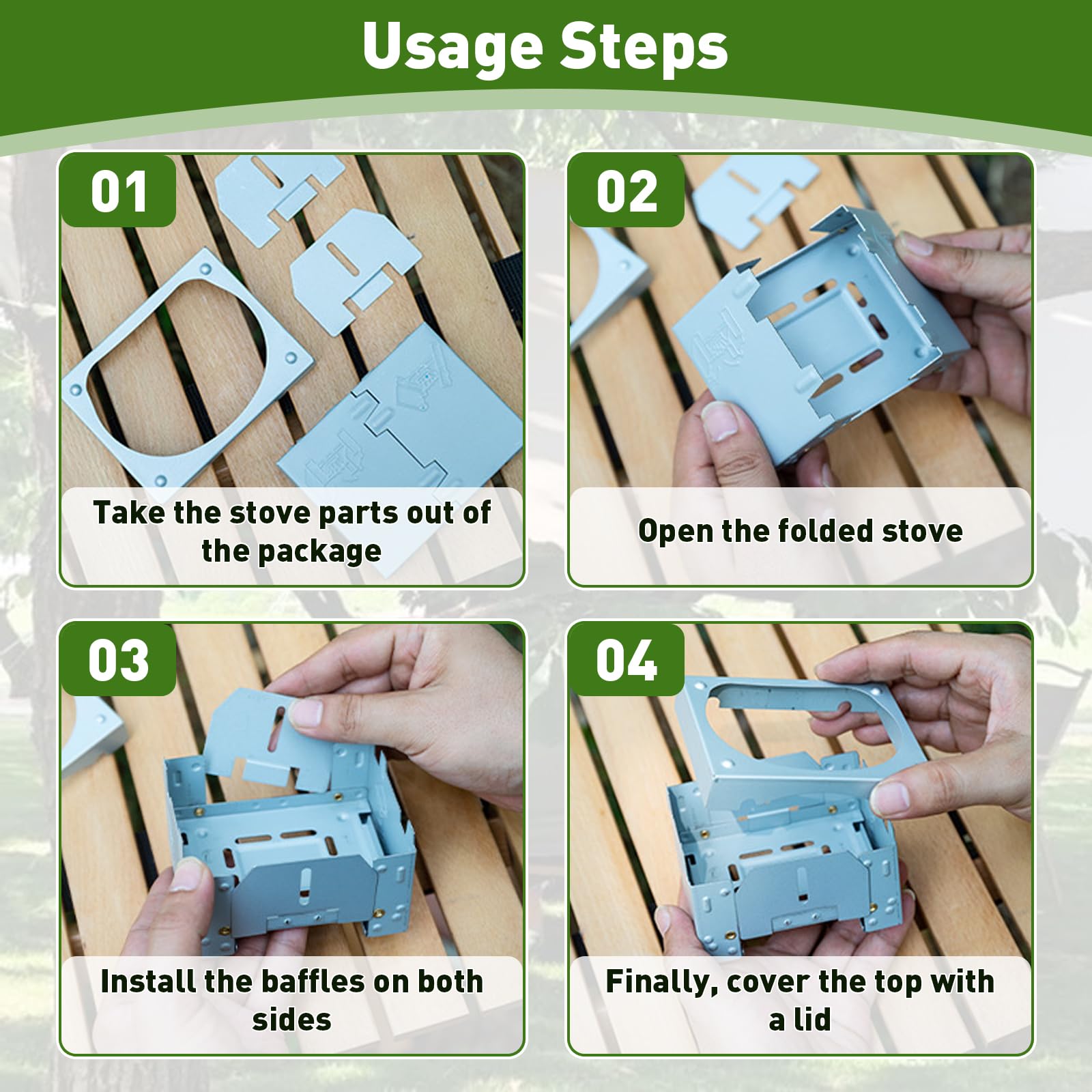 ETIAL mini pocket stove side view highlighting portable backpacking size