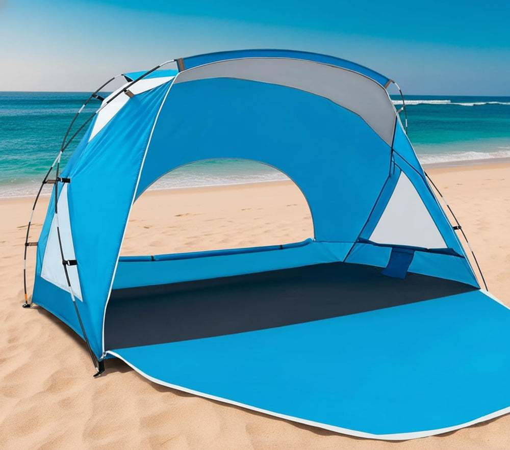 Etto Beach Tent front view: spacious shade for family picnics and easy setup.