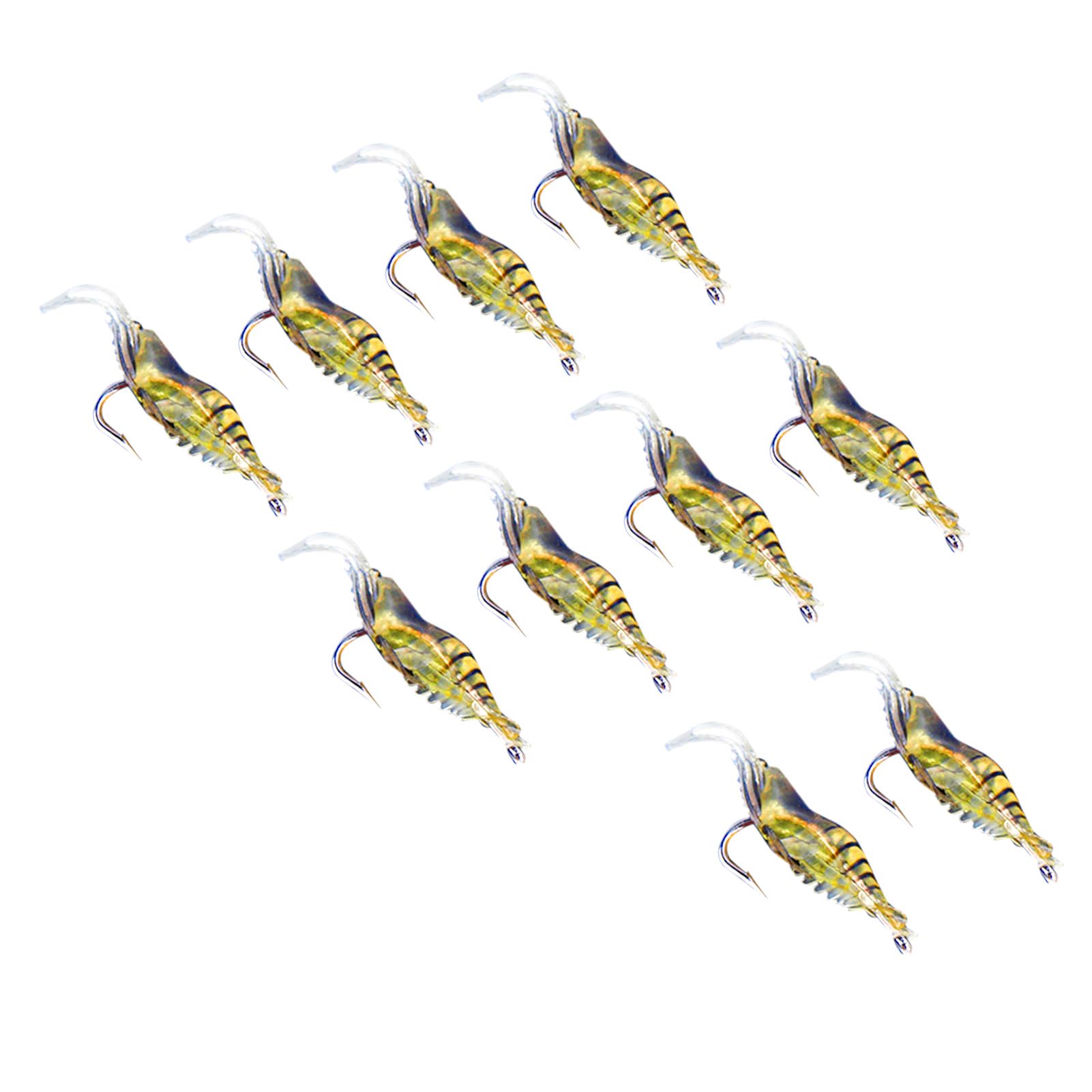 Eujgoov 10pcs soft baits, vivid colors attract wary fish