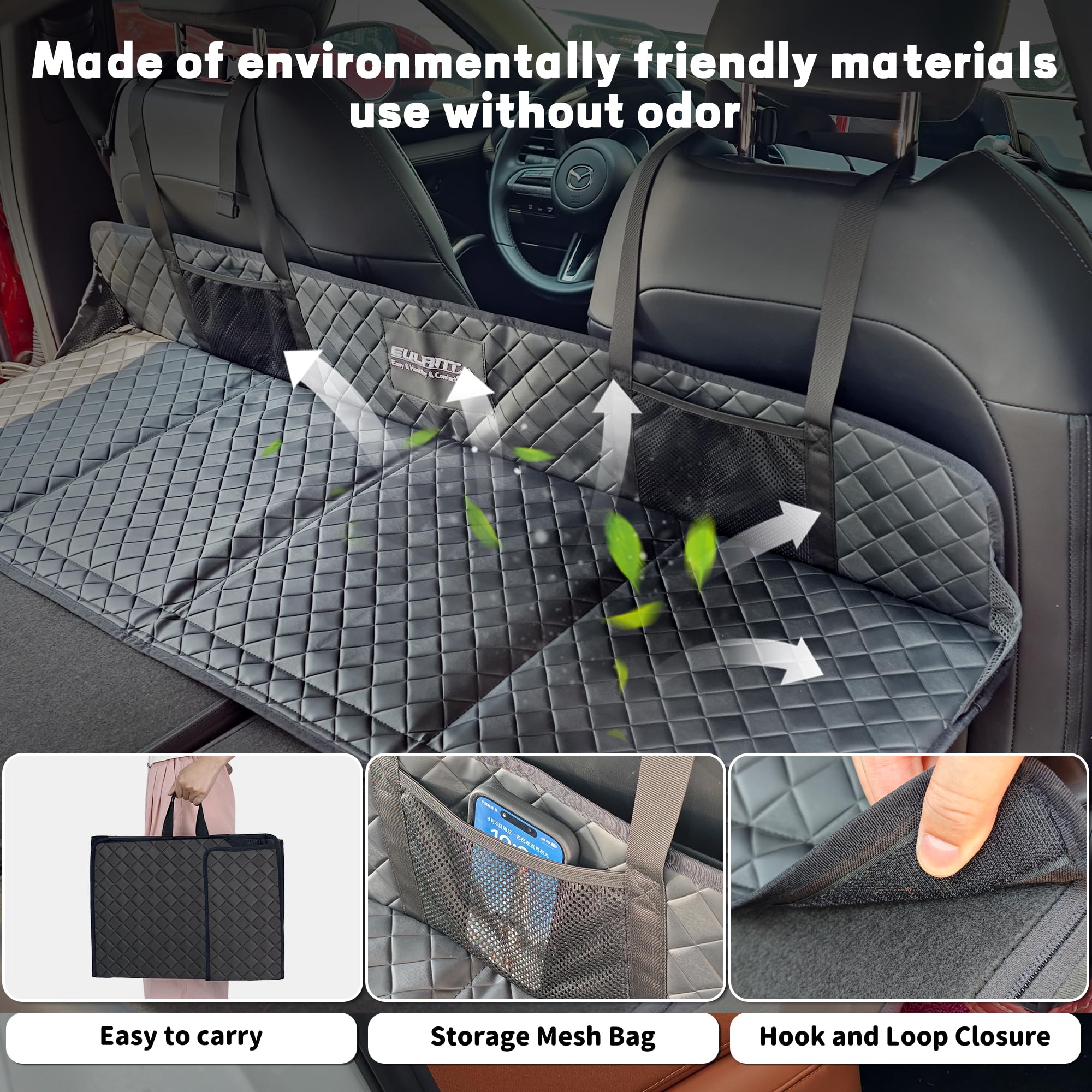 EULANT camping and road-trip use-case scenario for added travel space.