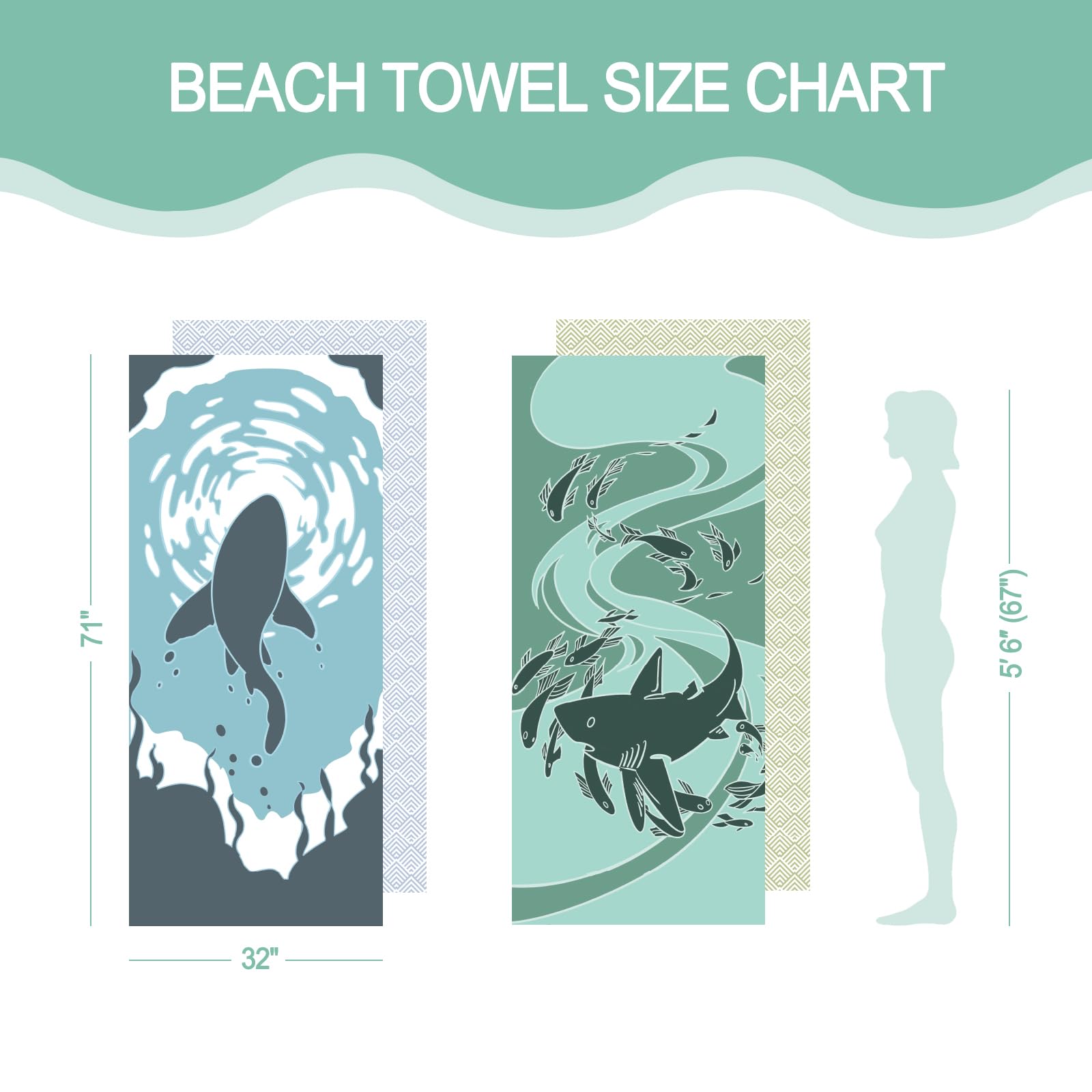 Eunzel fast-drying microfiber towel absorbs water quickly after a swim.