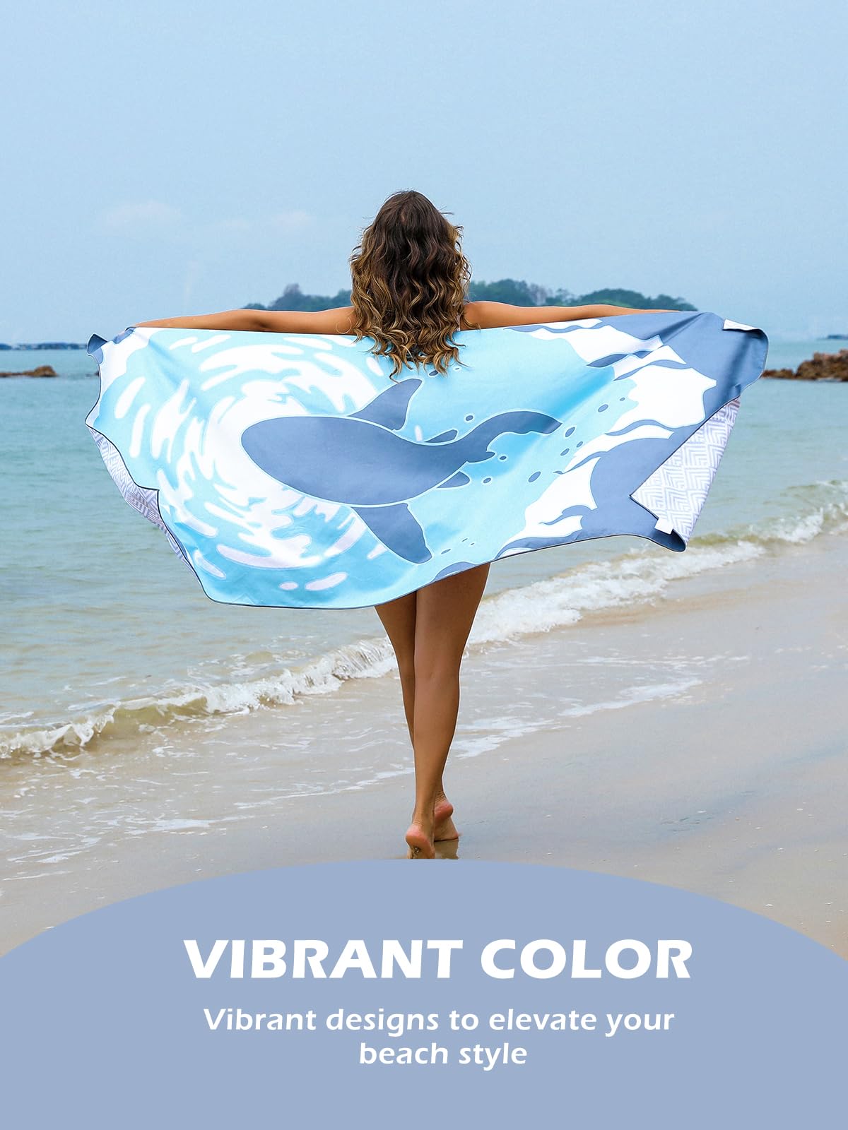 Eunzel lightweight compact travel towel easily fits in a bag for trips.
