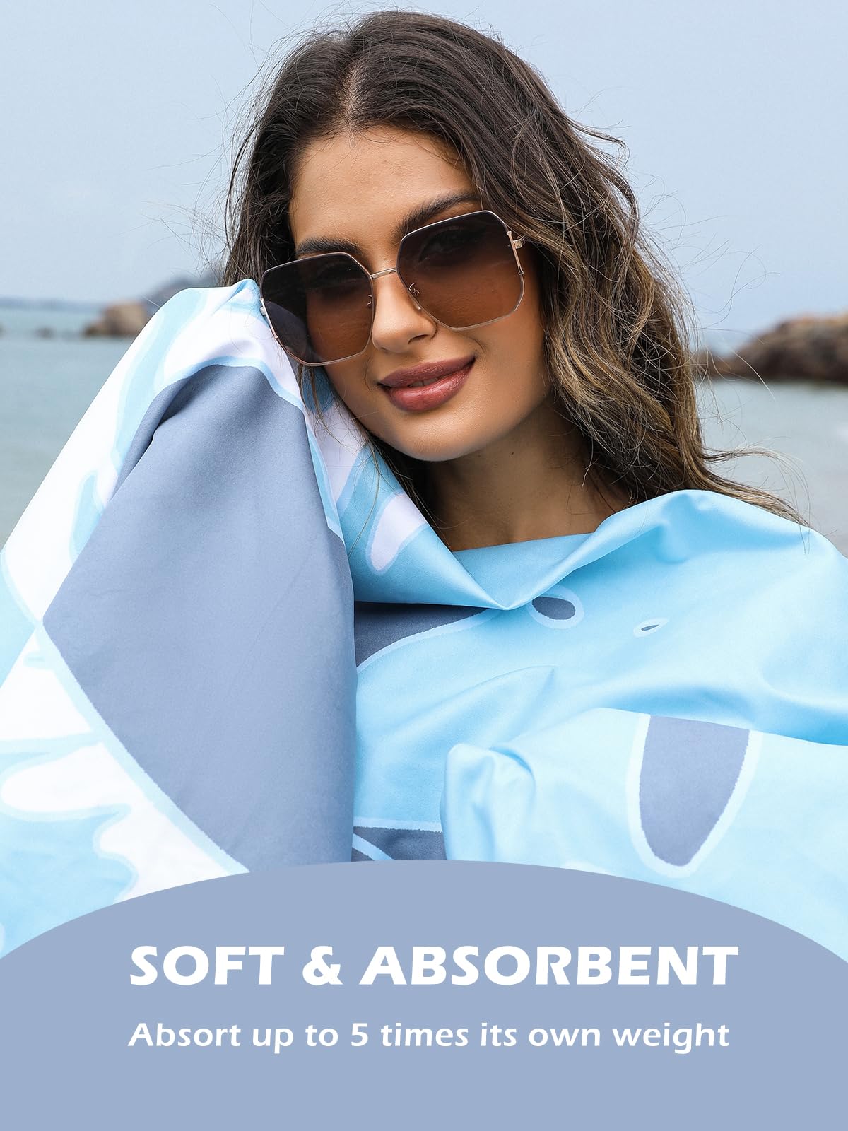 Eunzel machine-washable towel for convenient care after adventures.