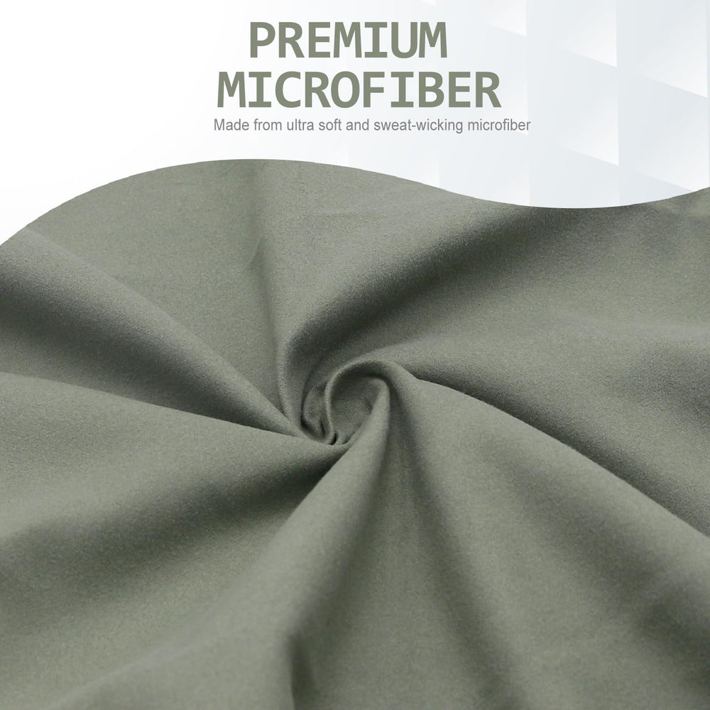 Eunzel towel hang loop feature for quick air-dry after outdoor use