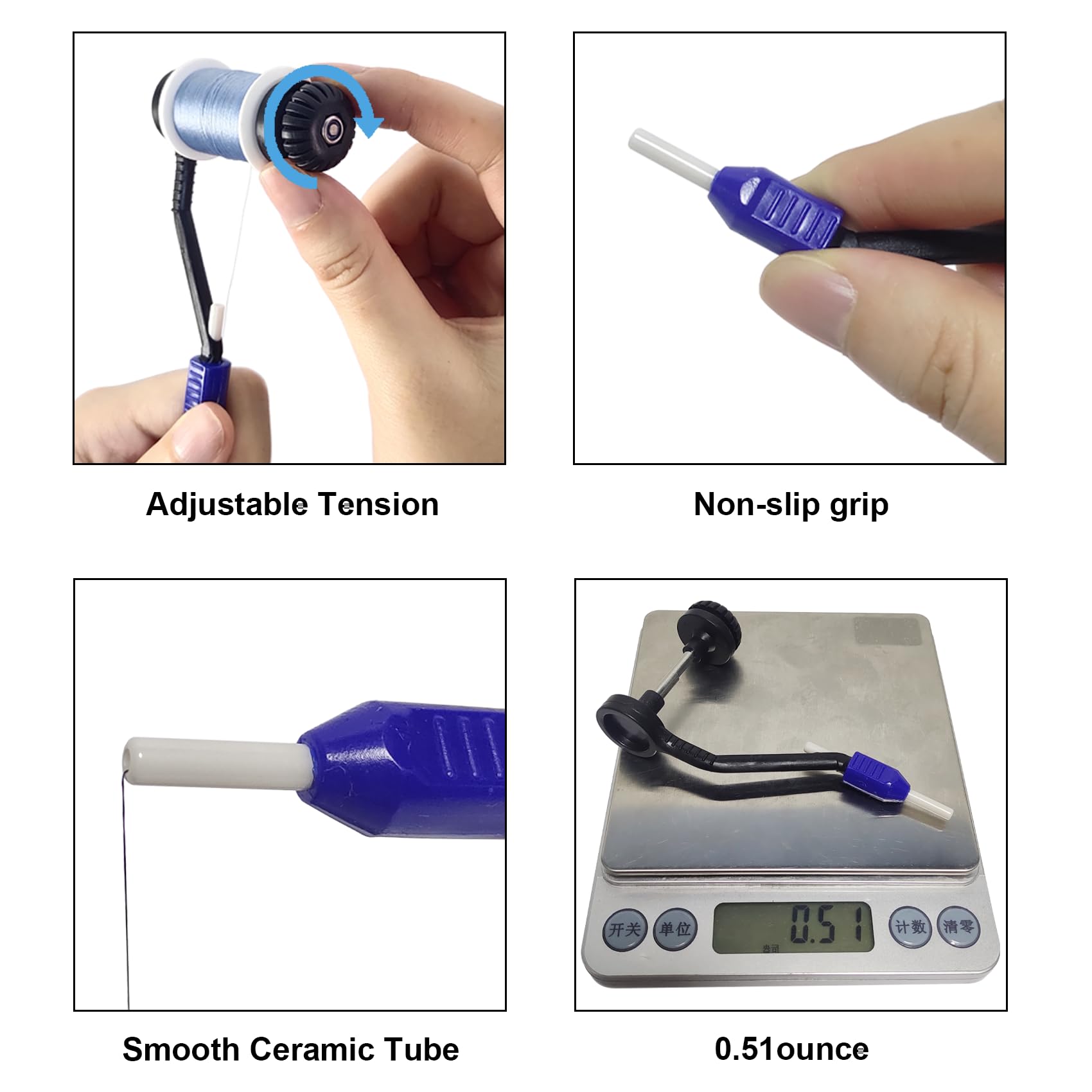 Drag Bobbin Holder for adjustable thread tension