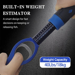 Built-in weight estimation end-cap scale on the handle
