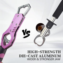 Thick widened jaw head for maximum strength and heavier catches