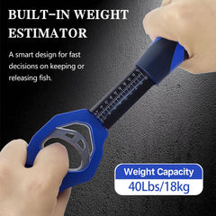 Built-in weight estimator up to 40 lbs (18 kg)