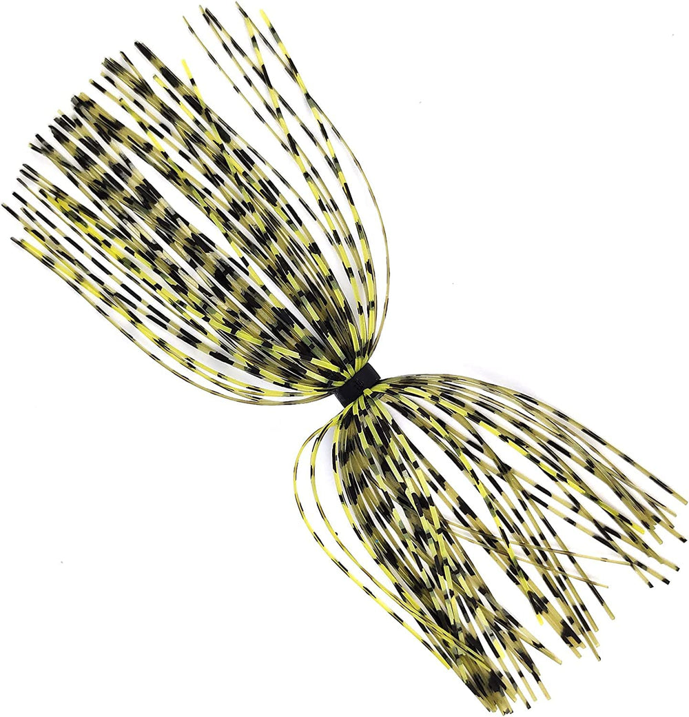 4.3-inch 8879 series silicone jig skirt with colored strands