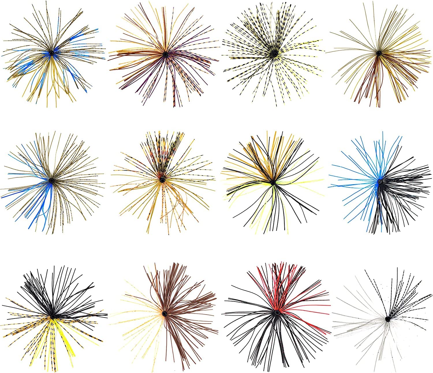 Quick-change silicone jig skirts for spinnerbaits and buzzbaits