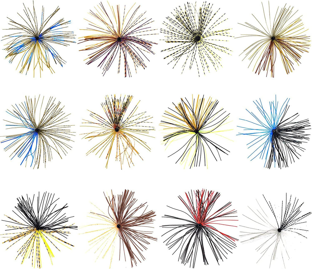Quick-change silicone jig skirts for spinnerbaits and buzzbaits