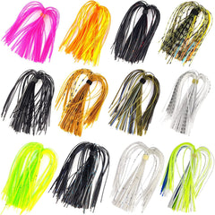 Eupheng silicone jig skirts set in 12 colors - angle view 2