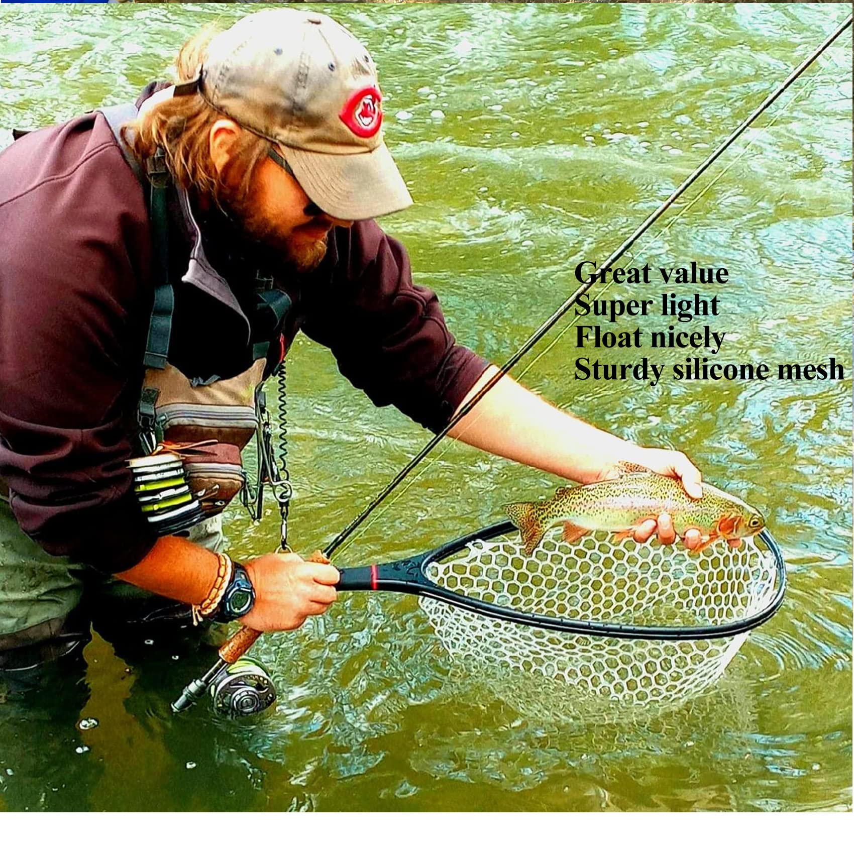 EUPHENG Aventik 1-inch bag hole reduces snagging and aids drainage.