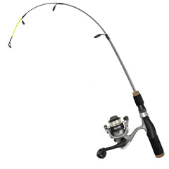 EUPHENG Aventik hollow ice rod highlights lightweight, sensitive construction for ice fishing.