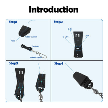 Close-up of 10 Coastlock Snap with Swivel included in the kit