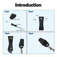 Close-up of 10 Coastlock Snap with Swivel included in the kit