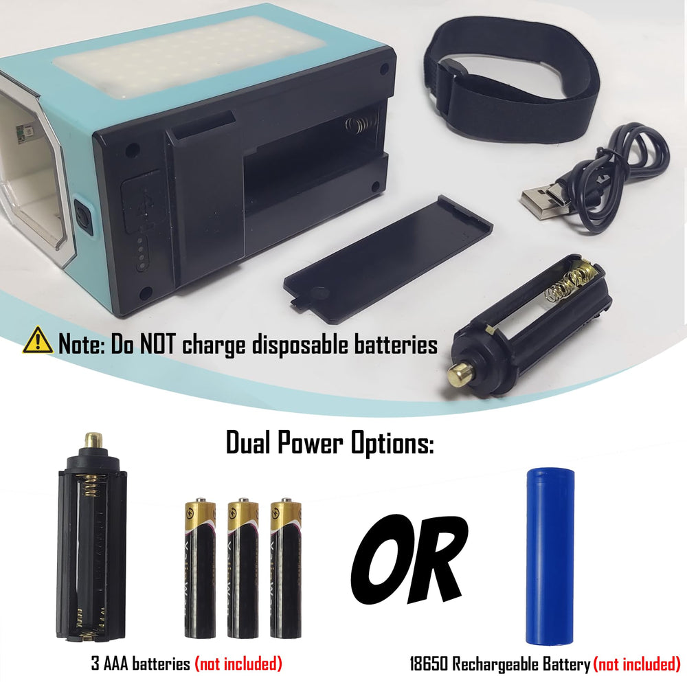 Dual power options with removable battery case and Type-C charging