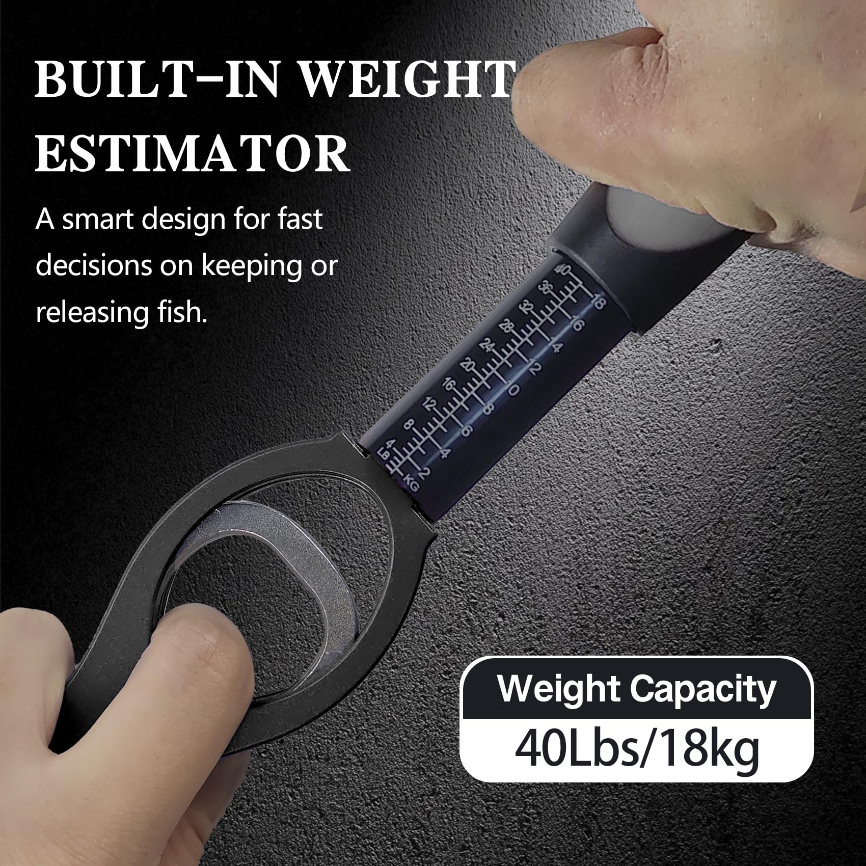 Built-in weight estimation end-cap on Eupheng fish gripper
