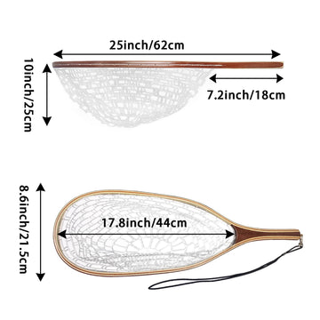 Close-up of knot-less rubber net material for gentle catch and release