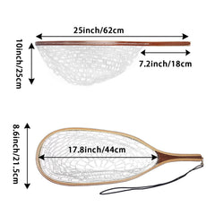 Close-up of knot-less rubber net material for gentle catch and release