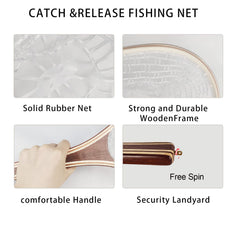 Wooden handle with smooth laminate grip