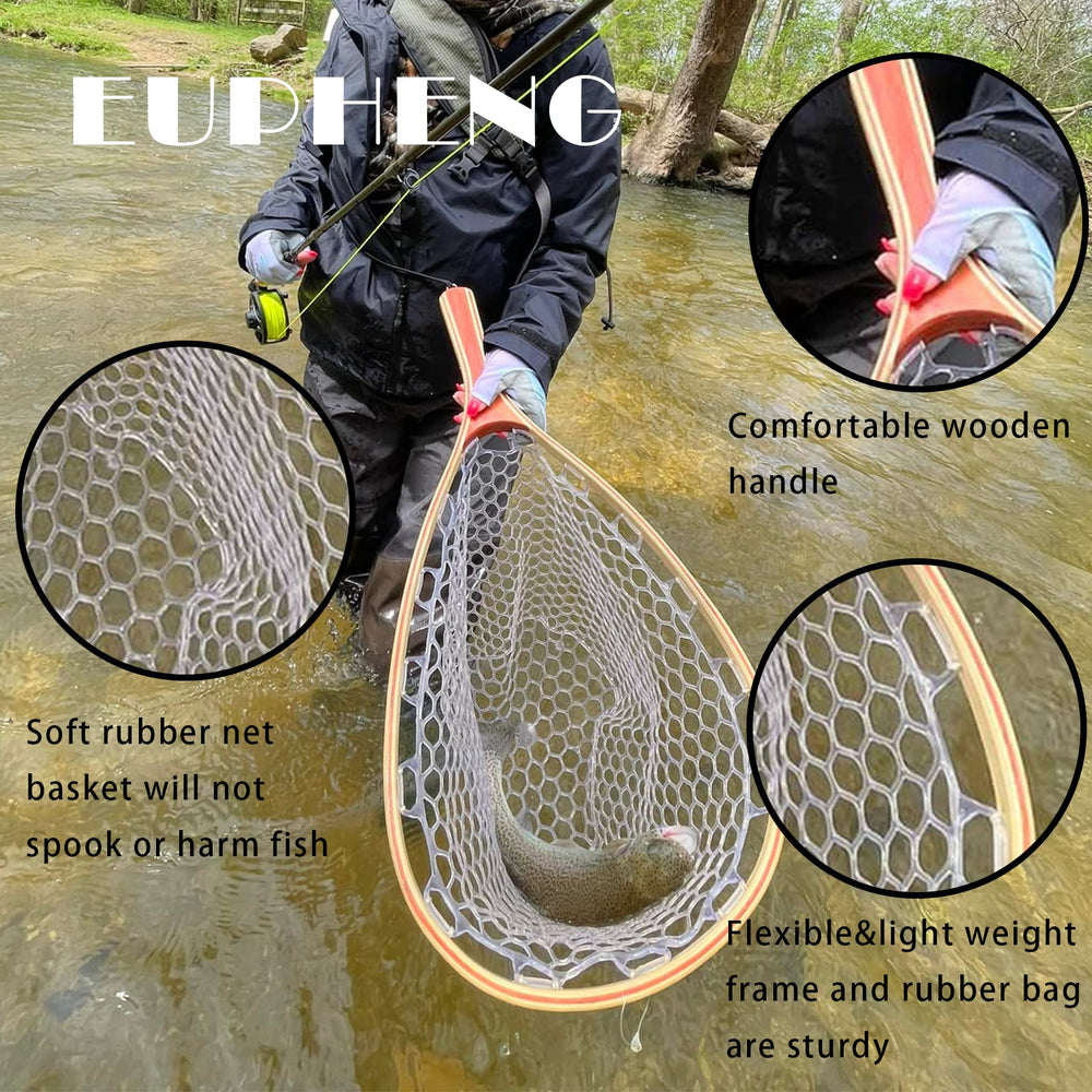 Net depth and hoop dimensions shown on product