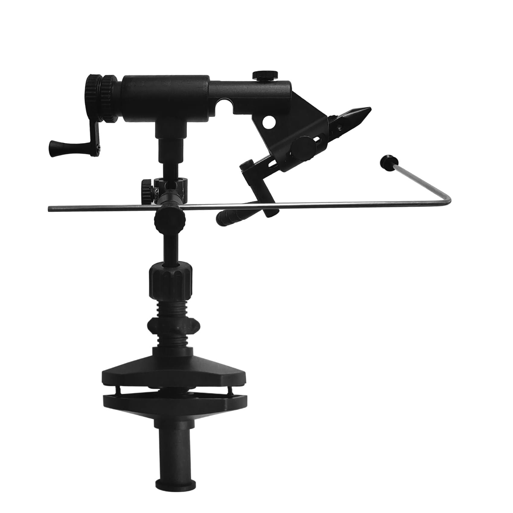EUPHENG Riverruns II Gen true rotary fly tying vise in black finish