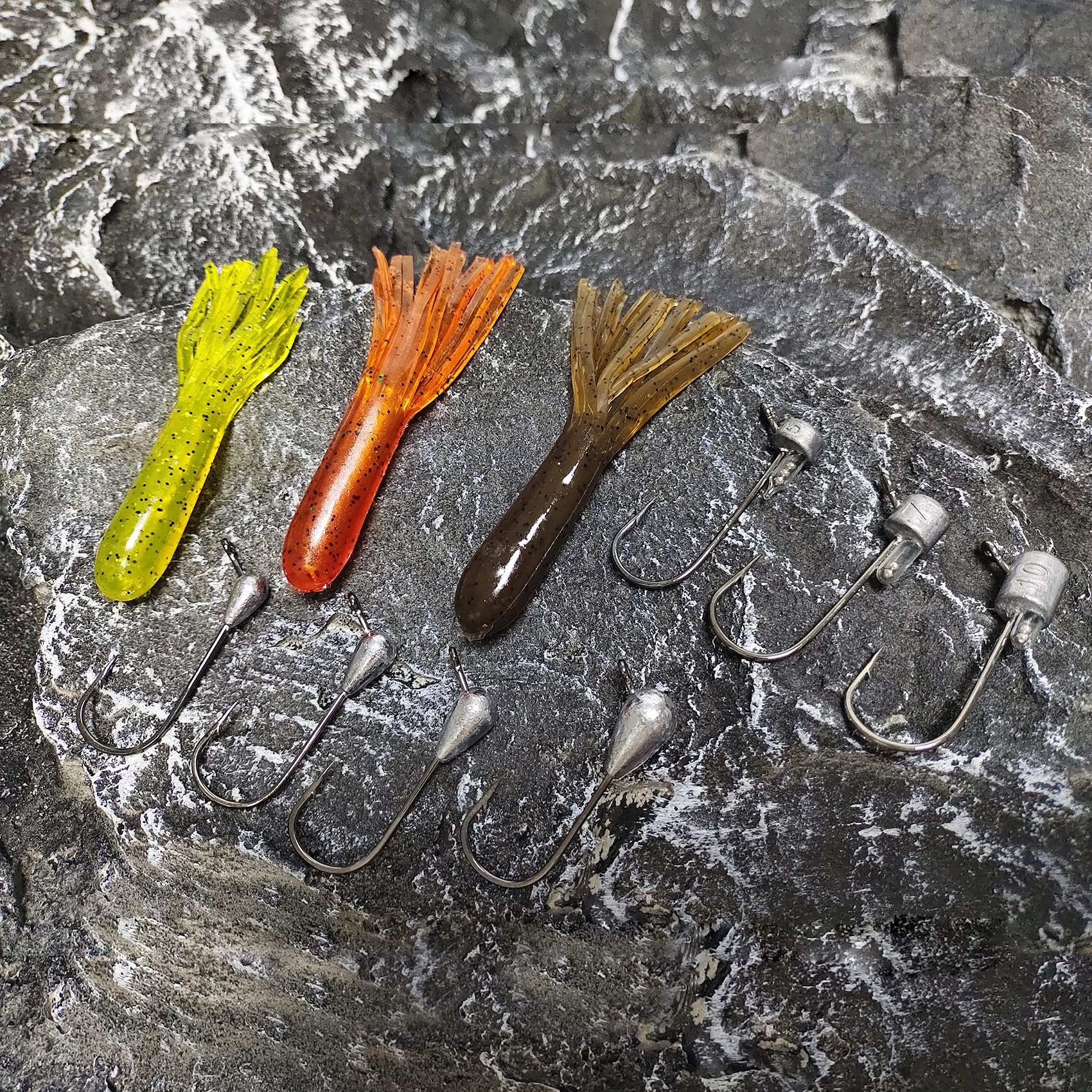 Bass, trout and panfish fishing kit suitable for lake bass species