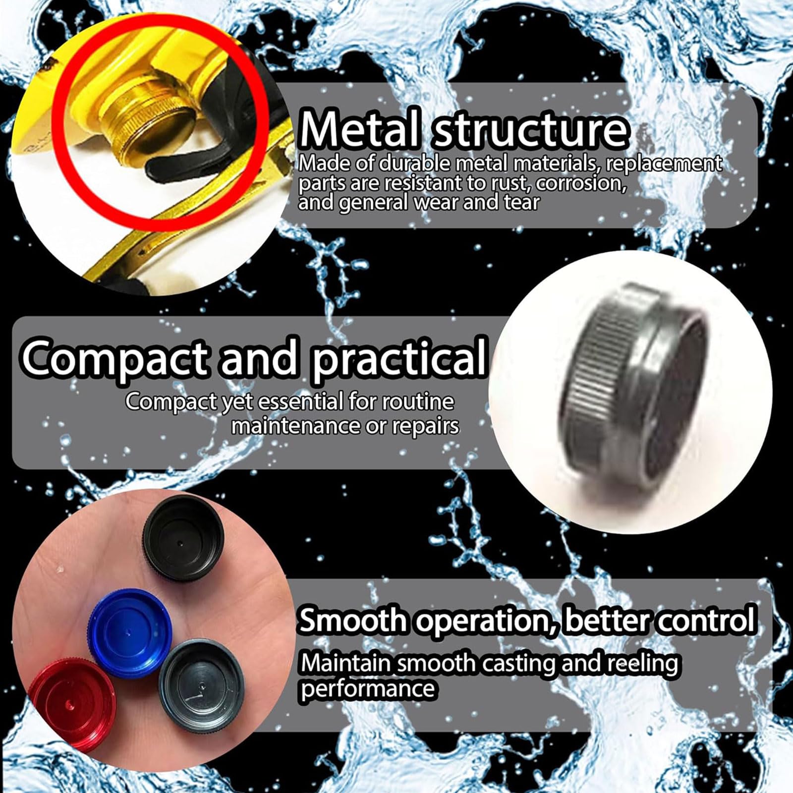 EUQENE replacement parts for Shimano SLXDC reels with metal build