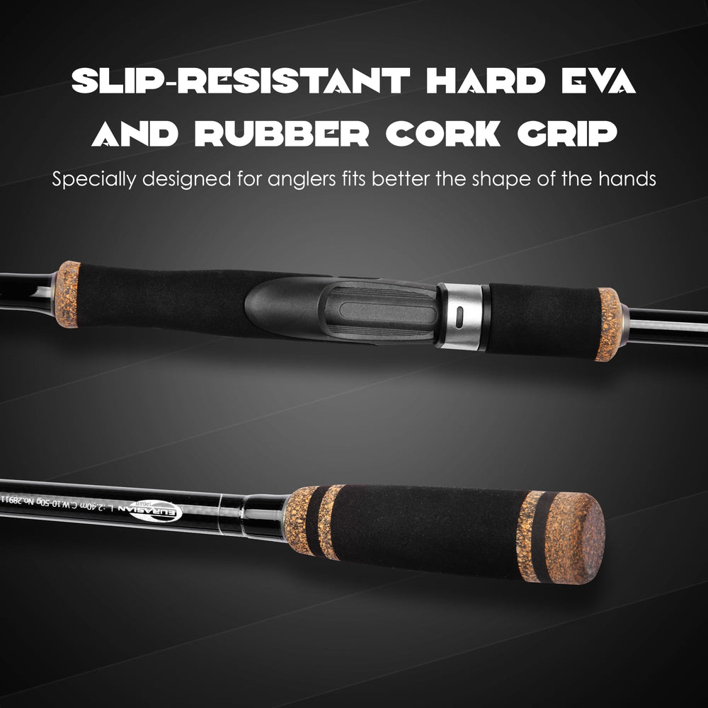 E EURASIAN SPORTS travel rod folding case, convenient storage for trips.