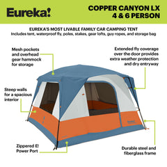 Eureka Copper Canyon LX interior with tall ceiling for comfortable lounging.