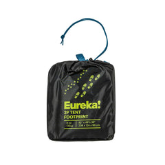 Eureka footprint with webbing loops and grommets enables quick, secure placement under tent