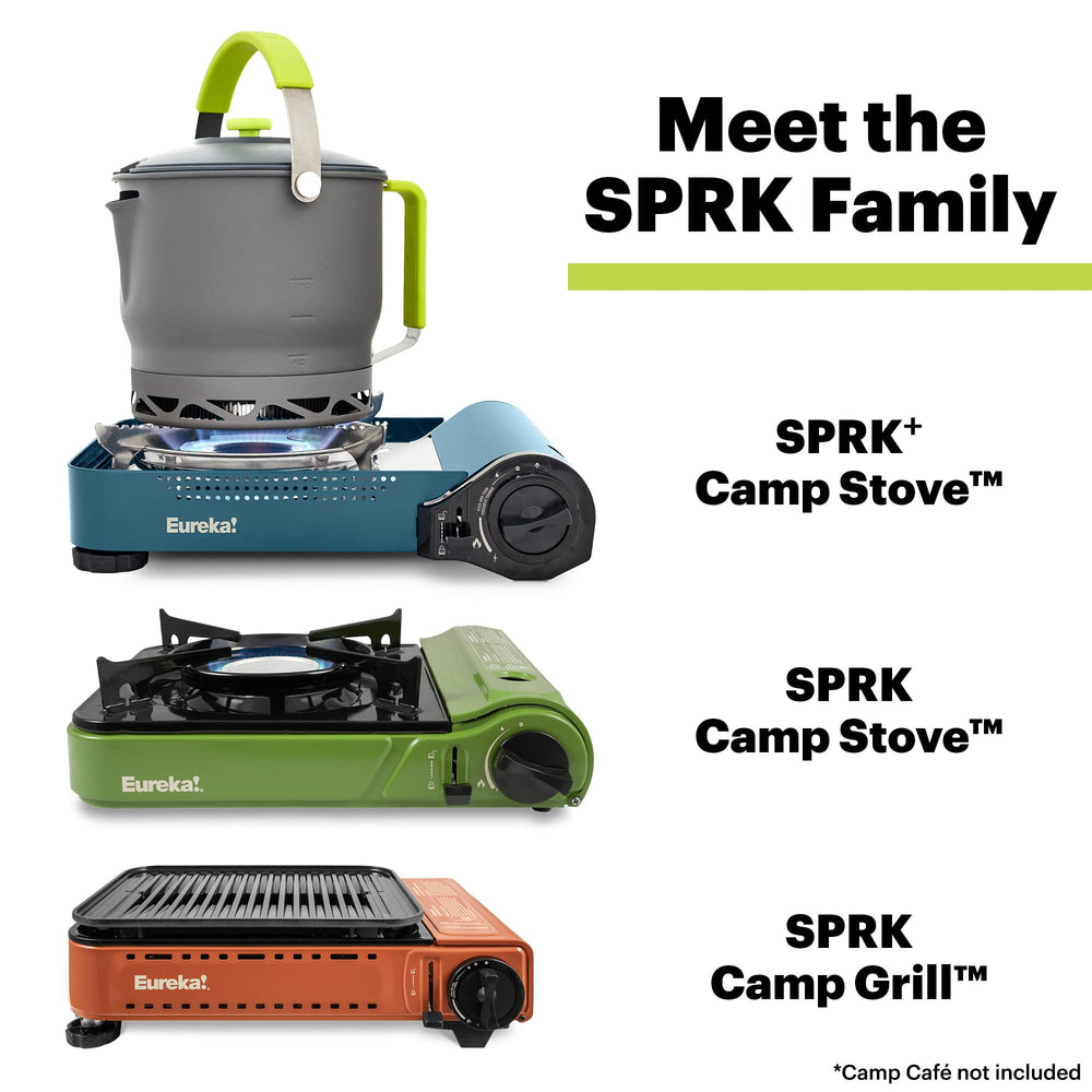 Eureka SPRK auto-ignition button enables fast starts outdoors