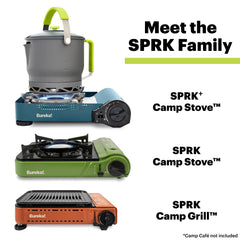 Eureka SPRK auto-ignition button enables fast starts outdoors