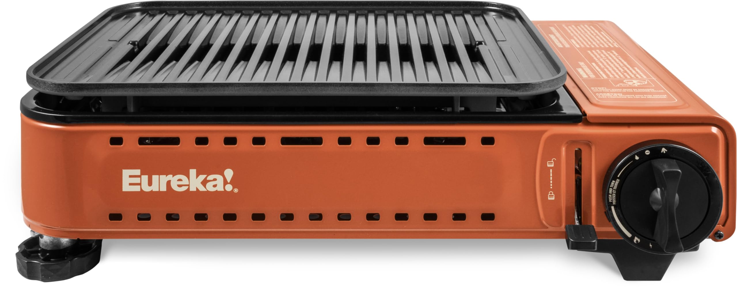 Eureka SPRK grill top view shows compact design for easy transport