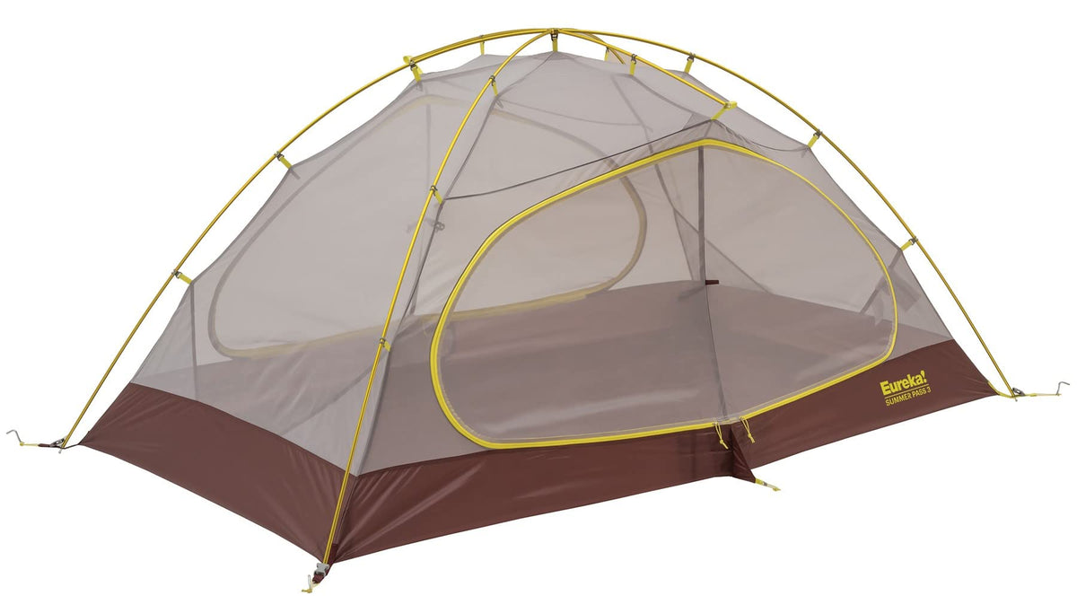Eureka Summer Pass 3-Person tent body showing roomy interior for three campers.