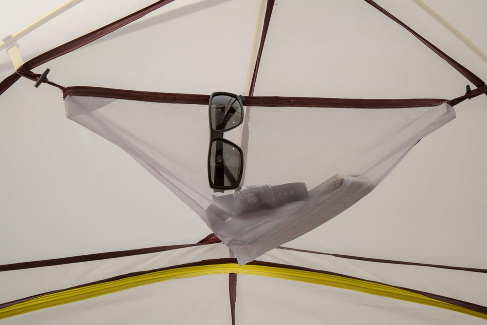 Eureka Summer Pass no-see-um mesh keeps insects out while preserving airflow.